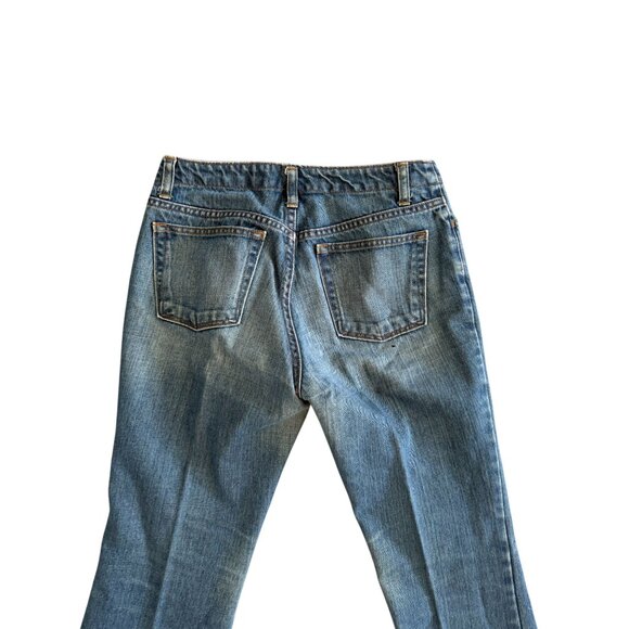 GAP Long and Lean Medium Wash Flare Leg Jeans Size 2 - Picture 2 of 7